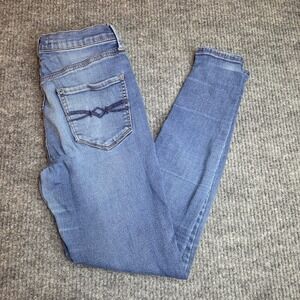 Mudd Flex Stretch High Rise Legging Jeans Size 5 Blue Denim
